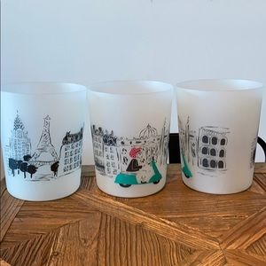 Decorative plastic buckets (set of 3)